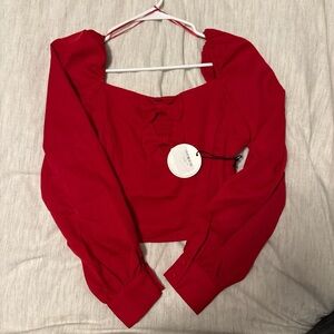 Elegant Red Women's Top